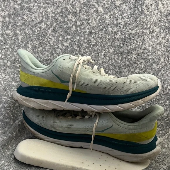 Hoka One One Mach 4 Blue Glass / Evening Primrose Athletic Shoes 11.5D - Picture 4 of 15